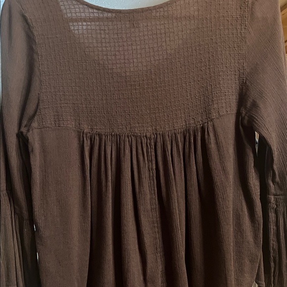 American Eagle Outfitters Textured Peasant Blouse- Women’s Small - Picture 5 of 5